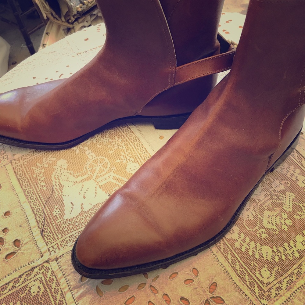 Schneider Leather Boots made in England